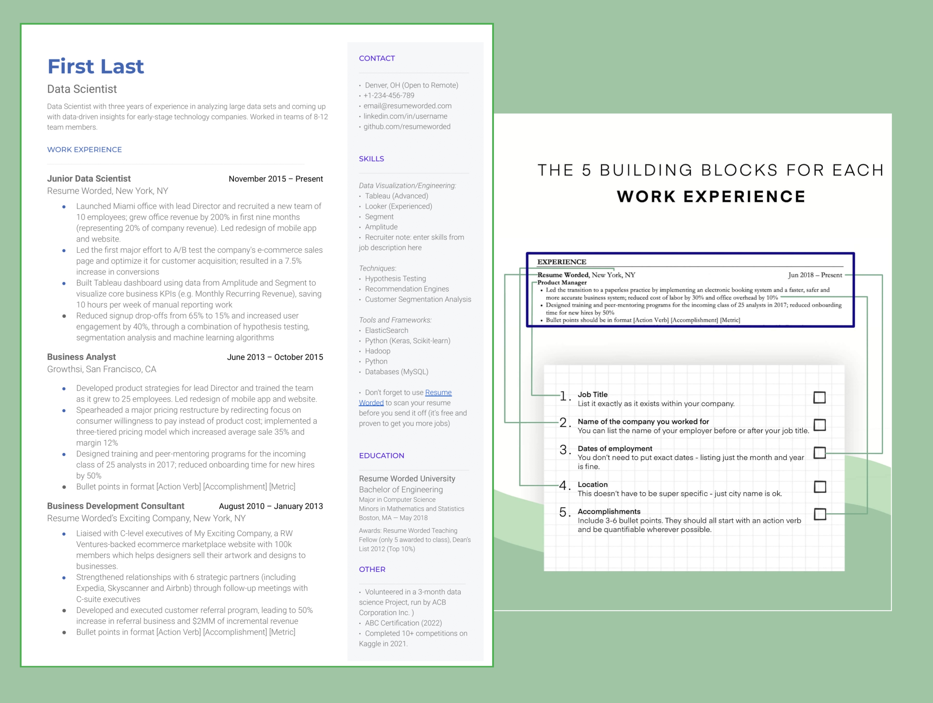 Modern Two-Column Template